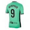 Atletico Madrid Memphis Depay #9 Tredjedrakt 2023-24 Kortermet